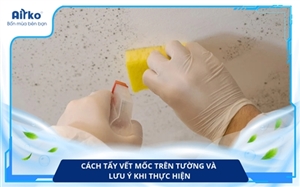 Cách tẩy vết mốc trên tường và lưu ý khi thực hiện