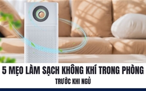 5 Mẹo Làm Sạch Không Khí Trong Phòng Trước Khi Ngủ